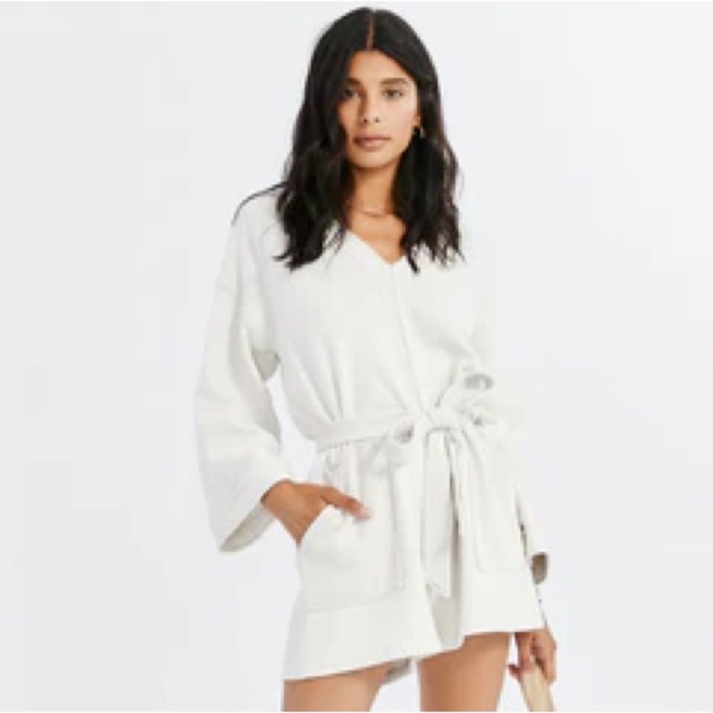NWT Something Navy Belted Romper